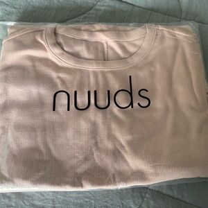 New NUUDS Ribbed Long Sleeve Shirt Medium